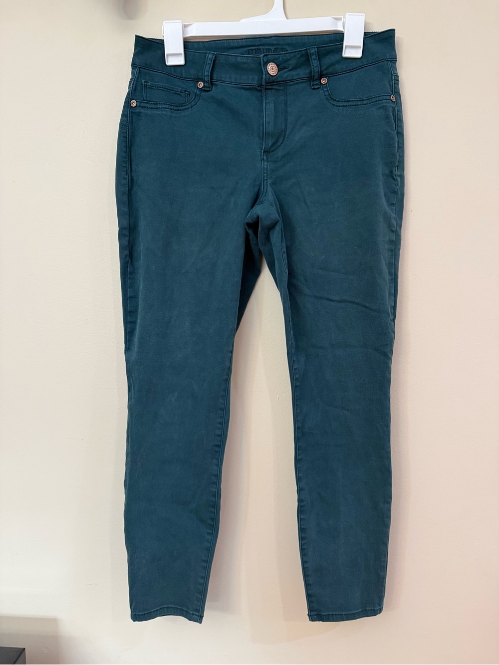Maurices Teal Skinny Jeans